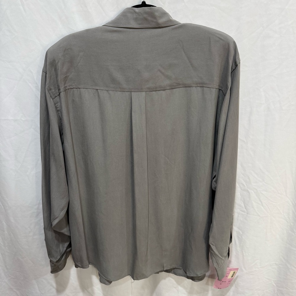Anna and Frank Studio Vintage Silk Button Front Blouse Old Money Luxury Bold 2XL - Picture 10 of 16